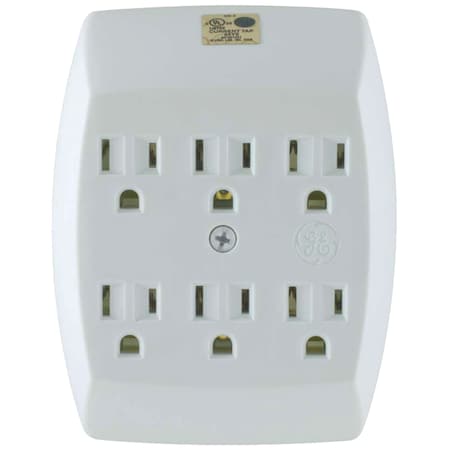 Ge Grounded 6-Outlet Wall Tap 54947